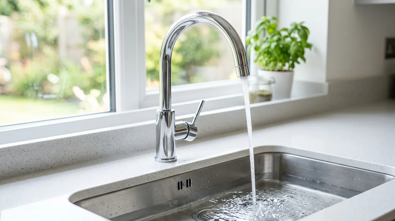 Local Plumbing Master Pros same day plumber fixing a faucet in Jackson, WI